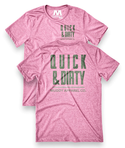 QUICK & DIRTY - HEATHER ORCHID W/ SAGE PREMIUM TEE