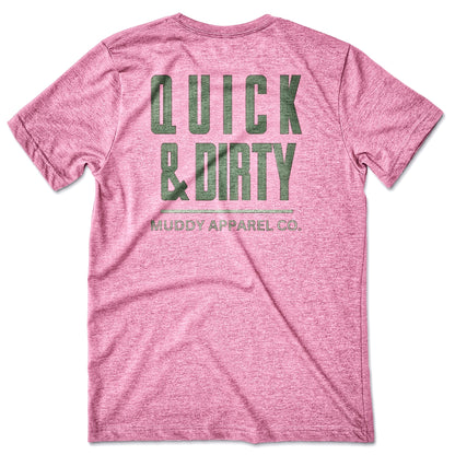 QUICK & DIRTY - HEATHER ORCHID W/ SAGE PREMIUM TEE
