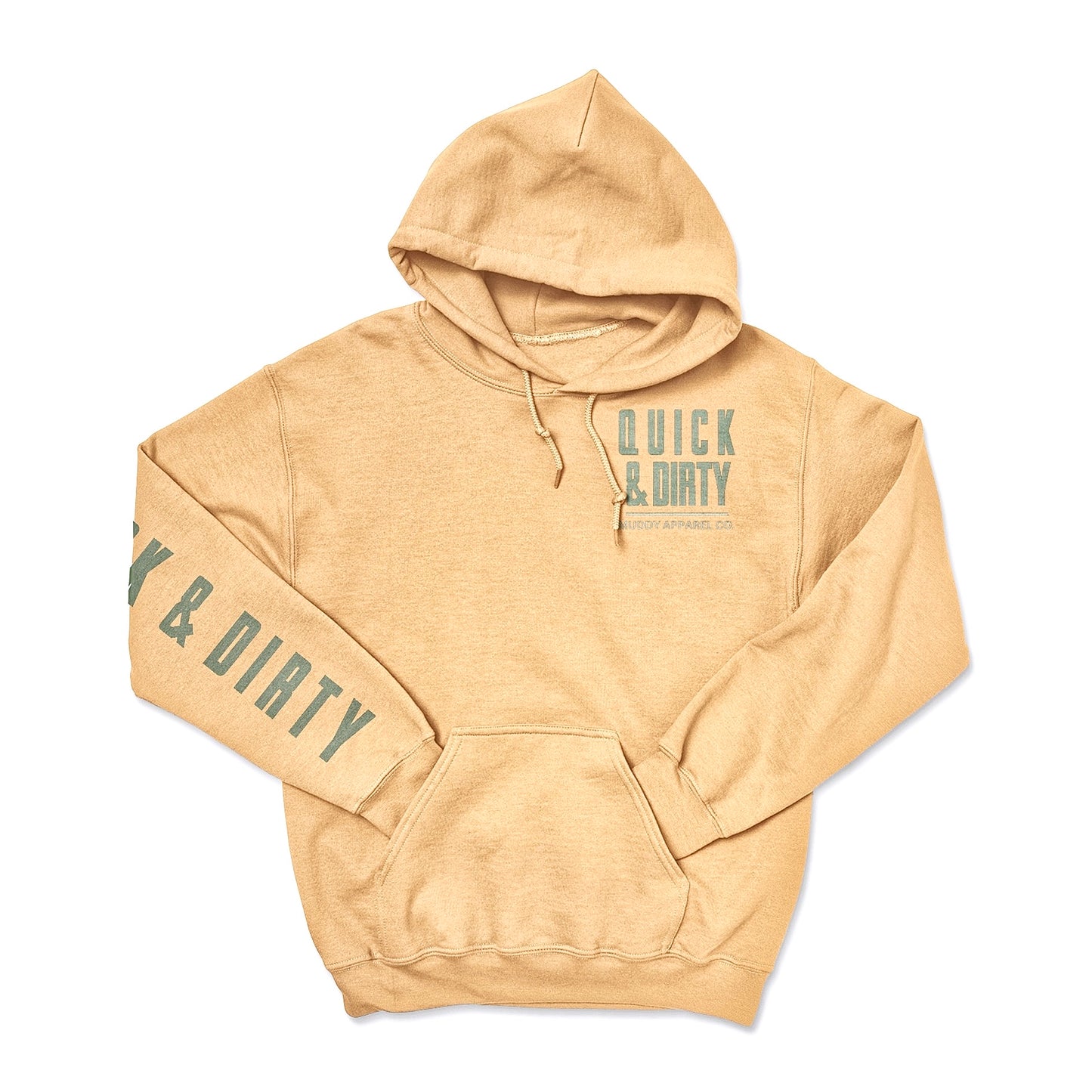QUICK & DIRTY - OLD GOLD W/ SAGE PREMIUM HOODIE